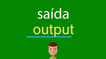 Como se escreve a palavra saída em inglês?