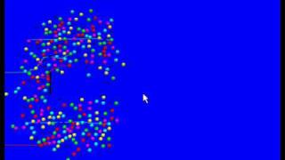 Flow past a plate - simulation in VPython