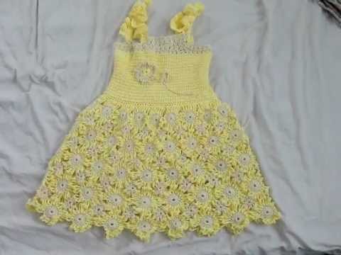 Crocheted Child's Dress - YouTube