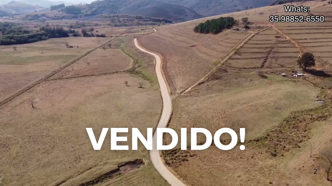 Vendida!!! Fazenda de 233 hectares semi-plano à Venda em Itajubá no sul de Minas Gerais 