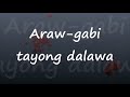 Araw-Gabi - Daryl Ong (Karaoke Lyrics by ROJ)