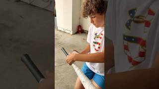 DIY wiffle ball bat! #wiffleball #baseball #dingers #tutorial