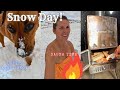 Winter Living in a R-Pod! Lupe&#39;s First Snow and Staying Warm in the Sweat Tent Wood-Fired Sauna