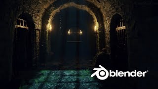 DARK PRISON environment in EEVEE - Blender 4.5