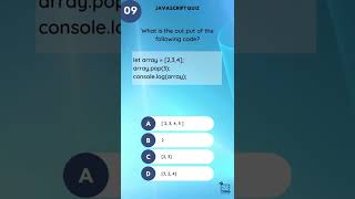 JS Question - 09 | Ans in Description | Subscribe for daily quiz