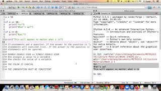 METR1313 - Week 2 - Segment 2: If-Statements