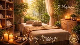 Healing Massage: Bamboo Breeze Serenity | 2 Hours of Deep Relaxation | Bamboo Flute & Harp Music