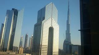 DUBAI'S MOST FAMOUS ROAD and METRO and TOWER- BURJ KHALIFA