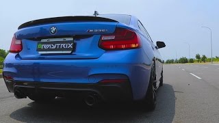 Bmw f22 m235i armytrix valvetronic exhaust:
https://www.armytrix.com/product/bmw-f22-m235i official website:
http://www.armytrix.com : https://www.you...