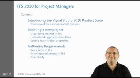 TFS 2010 for Project Managers course overview