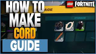 Where To Get  & How To Make Cord In LEGO Fortnite