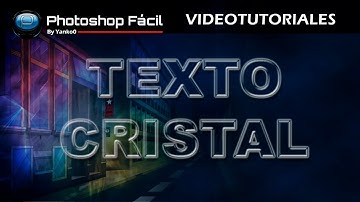 Efecto Texto de Cristal Photoshop Fácil by Yanko0