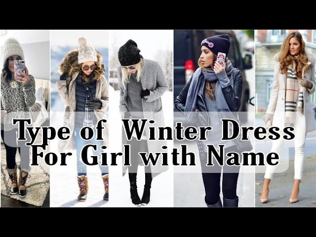 Type of Winter Dresses with Name||Winter Dresses For Girls and  Women||Winter Outfit with Name