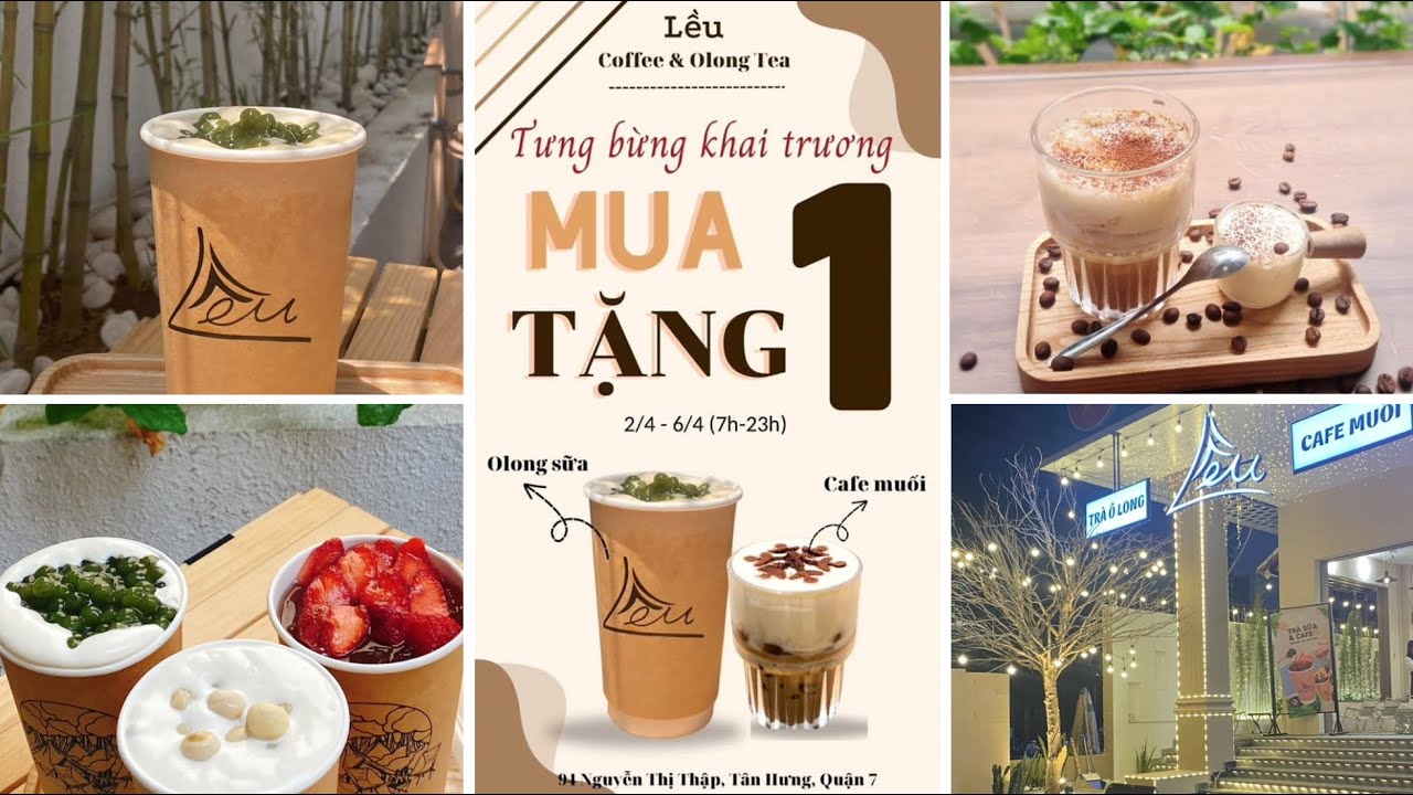 [REVIEW] LỀU COFFEE & OLONG TEA | QUÁN CAFE MỚI NỔI Ở Q7 ĐANG SIÊU ƯU ...