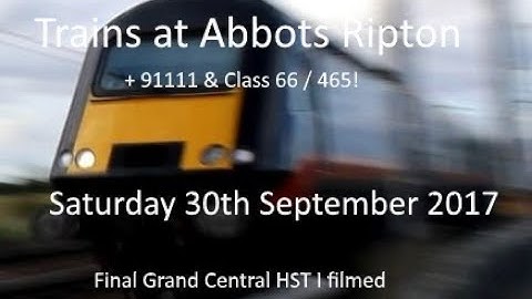 Trains and tones at Abbots Ripton (East Coast Mainline)