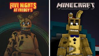 Criei CENAS de FIVE NIGHTS AT FREDDY'S No Minecraft !