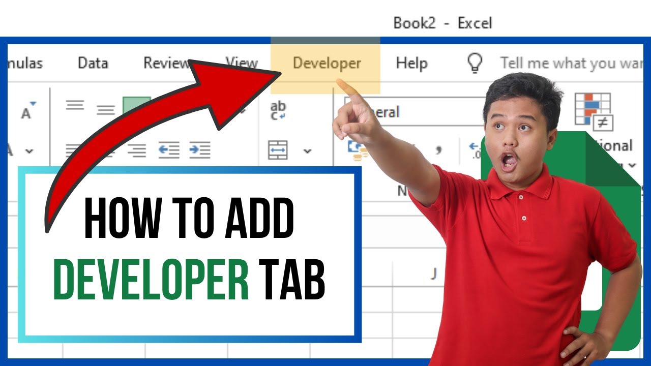How To Add Developer Tab To The Ribbon In Excel | Enable Developer Tab ...