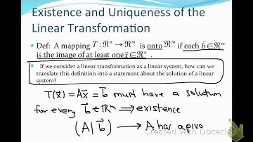 one-to-one and Onto Linear Transformations