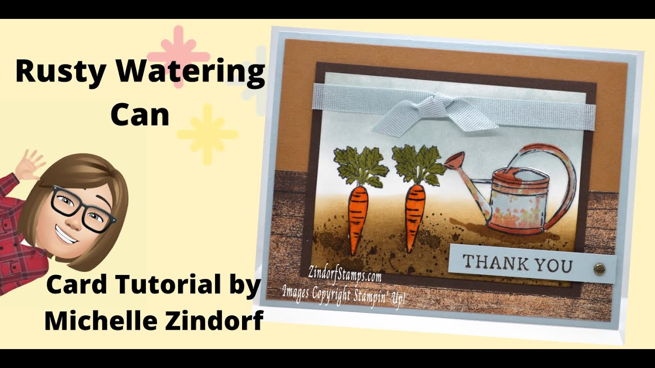 Rusty Watering Can Card Tutorial with Michelle Zindorf