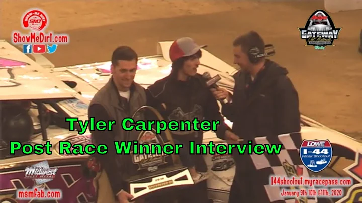 Tyler Carpenter Post Race Winner Interview DirtinD...