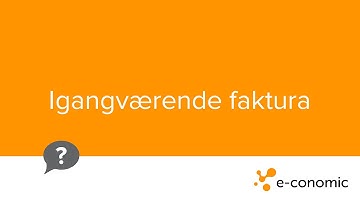 Igangværende faktura
