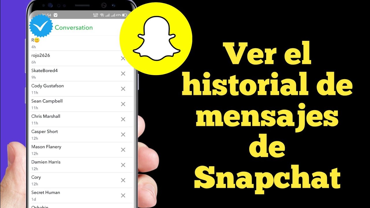 Cómo ver el historial de mensajes de Snapchat || Cómo ver tu historial de chat en Snapchat - YouTube