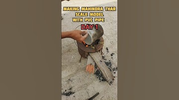 Making Mahindra Thar Day 1 #scalemodel #thar #mahindrathar #minirccar #rccar #handmade