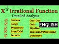 IIT-JEE 2025 | x^1/3 Irrational Function Detailed Analysis in English | Justin Edwin #iit