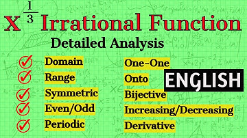 IIT-JEE 2025  | x^1/3 Irrational Function Detailed Analysis in English | Justin Edwin #iit