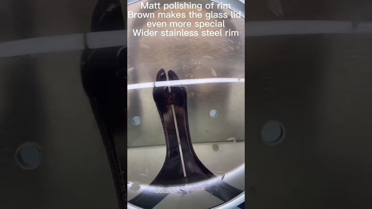 how a brown cookware glass lid looks like? 