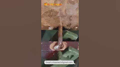 Induction Brazing Copper Tube to Copper Block With Handheld Induction Heater