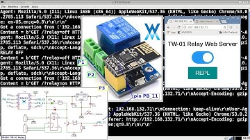 W600 TW-01  WiFi module - Micropython to Control Relay Module with WEB Server.