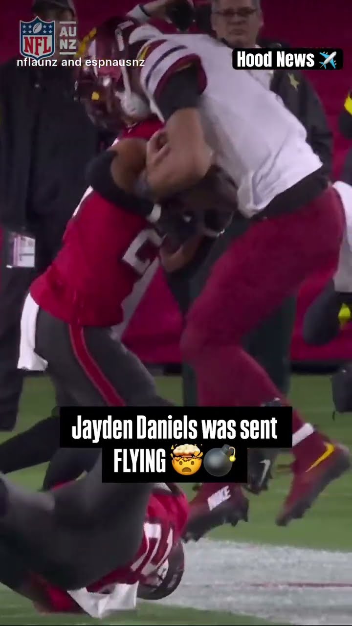 Sent flying #hoodnews #commanders #NFL #jaydendaniels #football #omg #how #wow #wtf #howto #lol #us