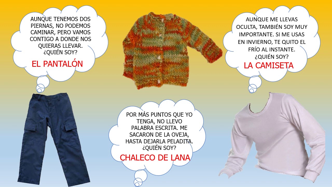 Top 40+ imagen adivinanzas de ropa con respuestas