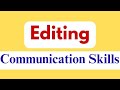 Editing||Writing stage