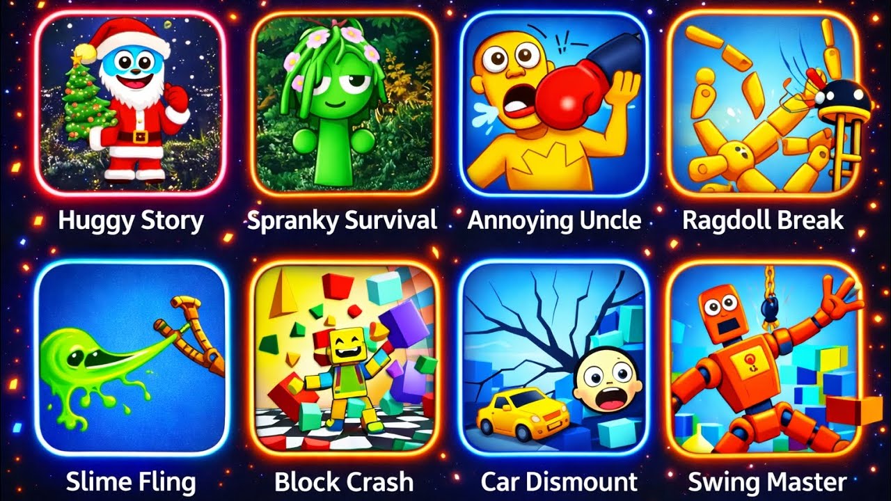 Huggy Story & Spranky Survival 😱 | Best Offline Mini Games | Fun Gameplay