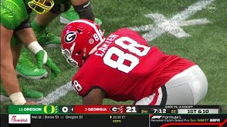 Jalen Carter (Georgia DT) vs Oregon 2022
