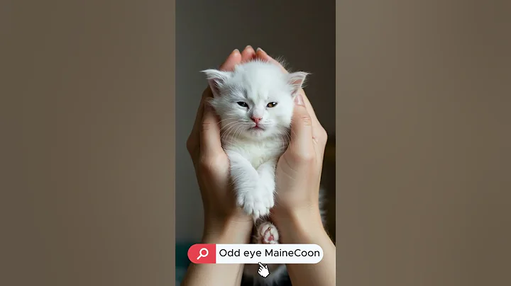 Watch the video about Tiny Odd-eyed Maine Coon Cat Unboxing 📦🐱 A Magical Delivery Just Arrived! #oversweet #cat #cute