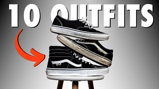 How To Style Black Vans Sneakers - Easy Outfits