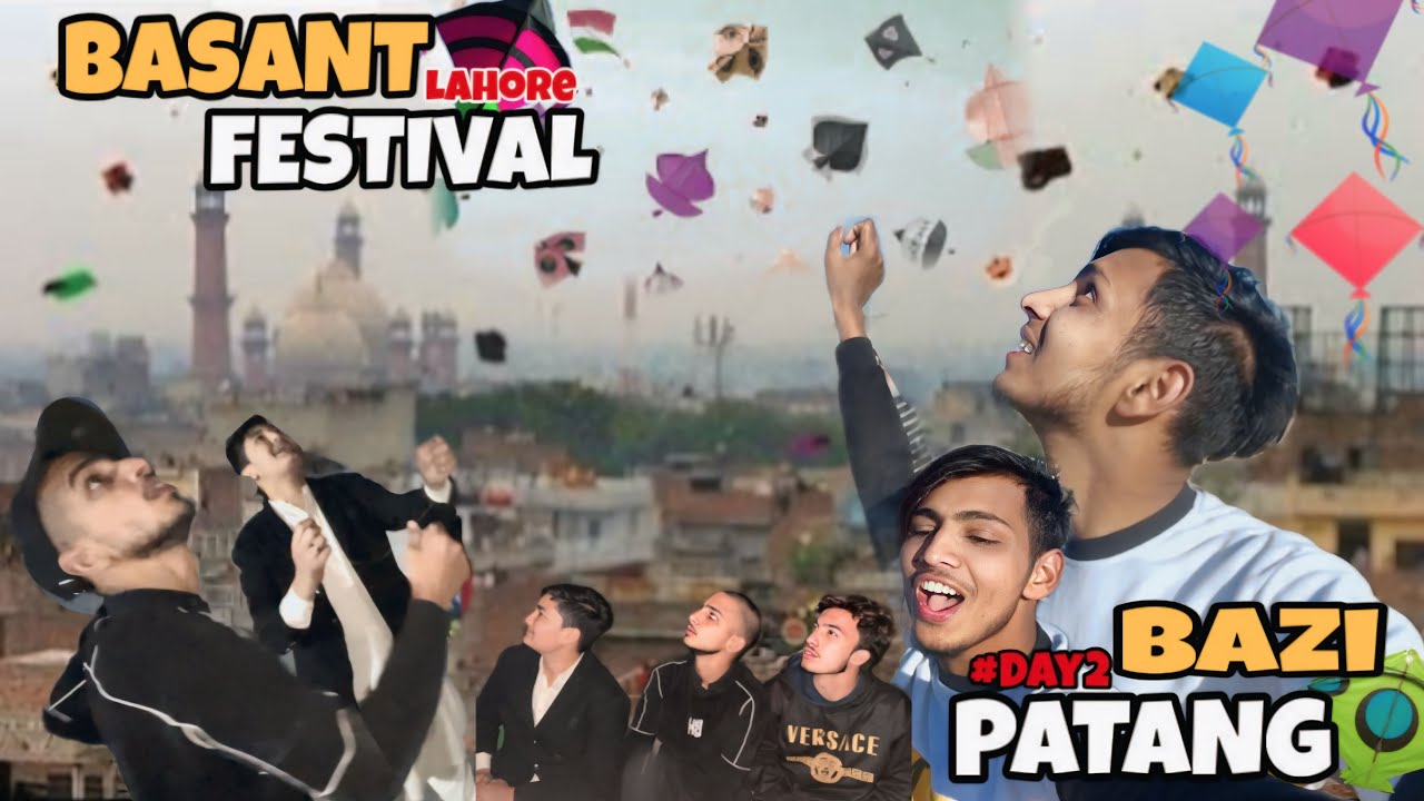 BASANT FESTIVAL LAHORE 🪁|| PATANG 🪁BAAZI VLOG DAY #2 || FULL ENJOY SCENE 🎶 ||@ali_prince041 #viral 
