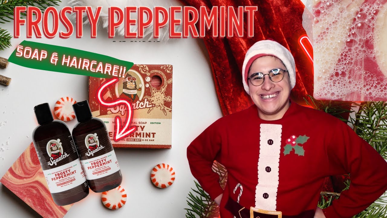 ❄️NEW Frosty Peppermint Haircare❄️ - Dr. Squatch Official Announcement 