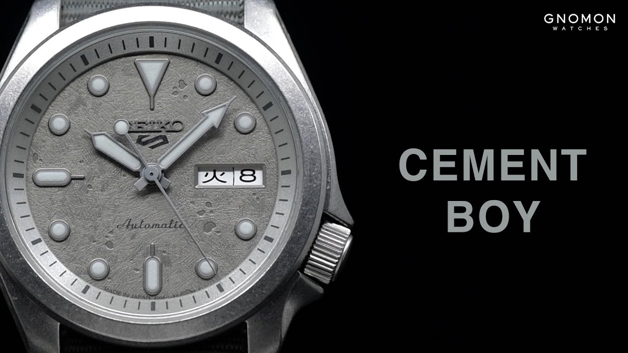 Seiko 5 Sports “Street Style” Concrete Grey 40 Ref. SBSA129 - YouTube