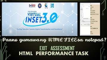VINSET3.0 PERFORMANCE TASK  EXIT ASSESSMENT