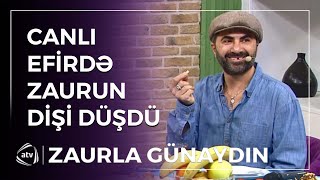 Canlı efir zamanı Zaur Baxşəliyevin DİŞİ DÜŞDÜ / Zaurla Günaydın Resimi