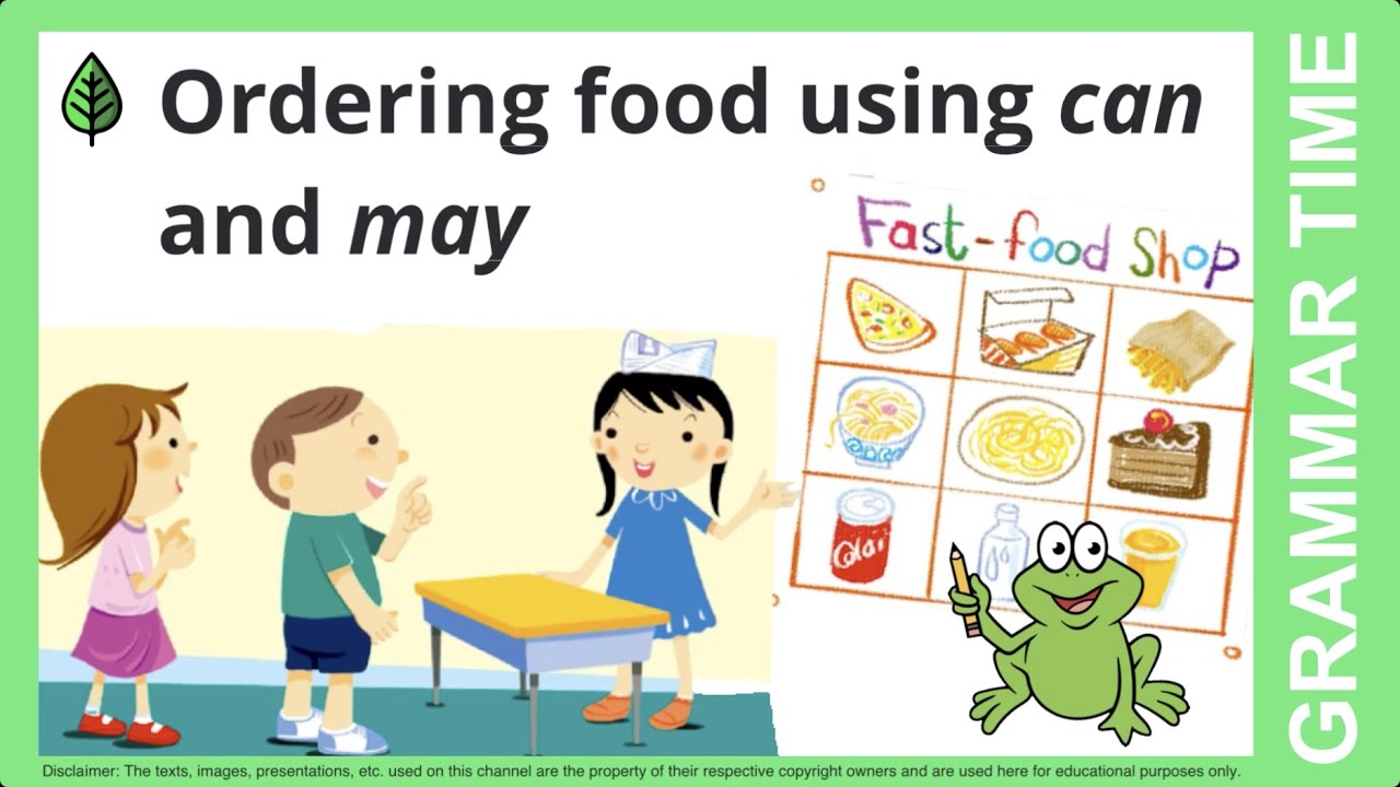 Ordering food using can and may Grammar 2 3BU6 YouTube
