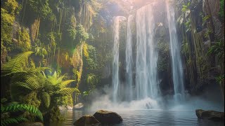 Jungle Waterfall Loop (1+ Hour) | Calm Tropical Falls, Soft Mist & Deep Nature Ambience (No Music) screenshot 2