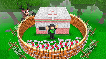 I Spent 500 Days Building A HOSPITAL BASE In 99 Nights In The Forest!