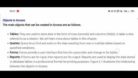 Class-8, Chapter-2, (introduction to MS Access 2013)-1st lecture.