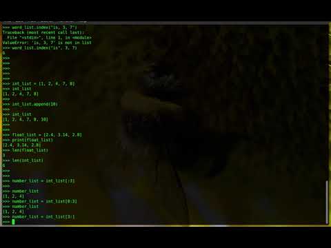 List (append, extend,