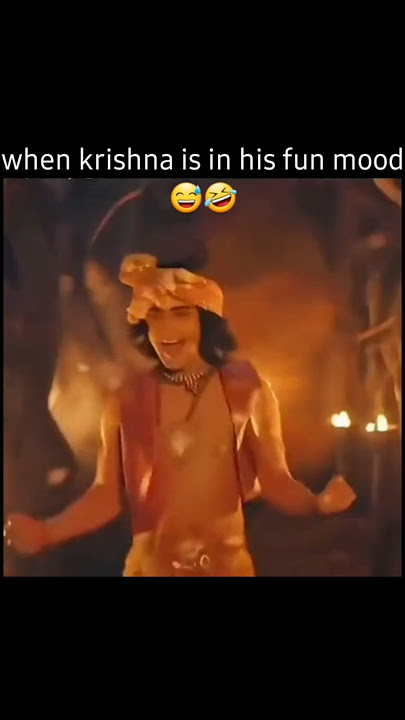 When krishna is in his fun mood 😂🤣😅❤️🤣🙏🏻 #krishna #radheradhe #radhekrishna #krishnastatus #shorts